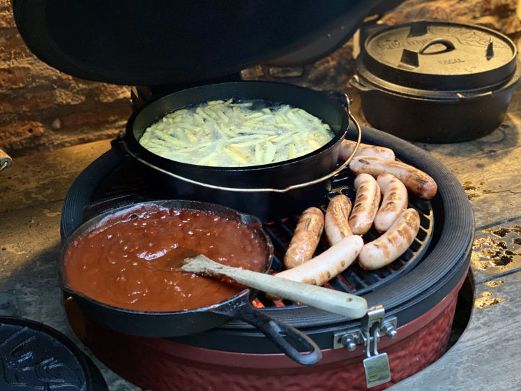 Valhal Dutch Oven Braadpan Gietijzer met deksel Ovaal 9 L