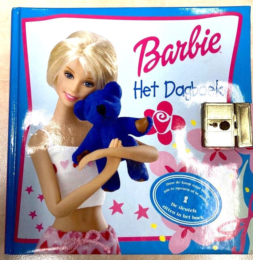 Van der doelen barbie dagboek met slot, hier kun je al je geheimen in bewaren