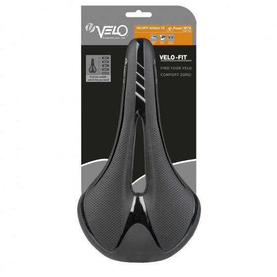 Velo Fit Athlete FC L zadel unisex zwart