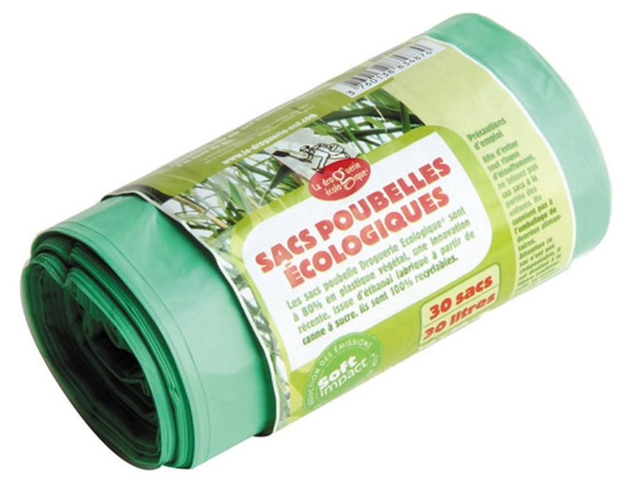 La droguerie ecologique vuilniszakken 30 liter - pedaalemmer - 30st