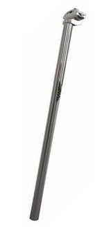 Zadelpen vast 25,4mm x 600mm aluminium zilver
