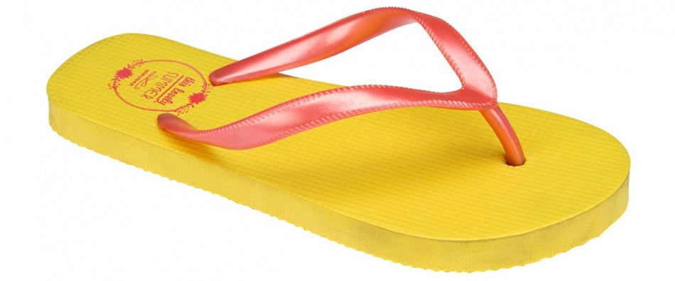 Waimea Teenslippers junior print geel roze maat 34
