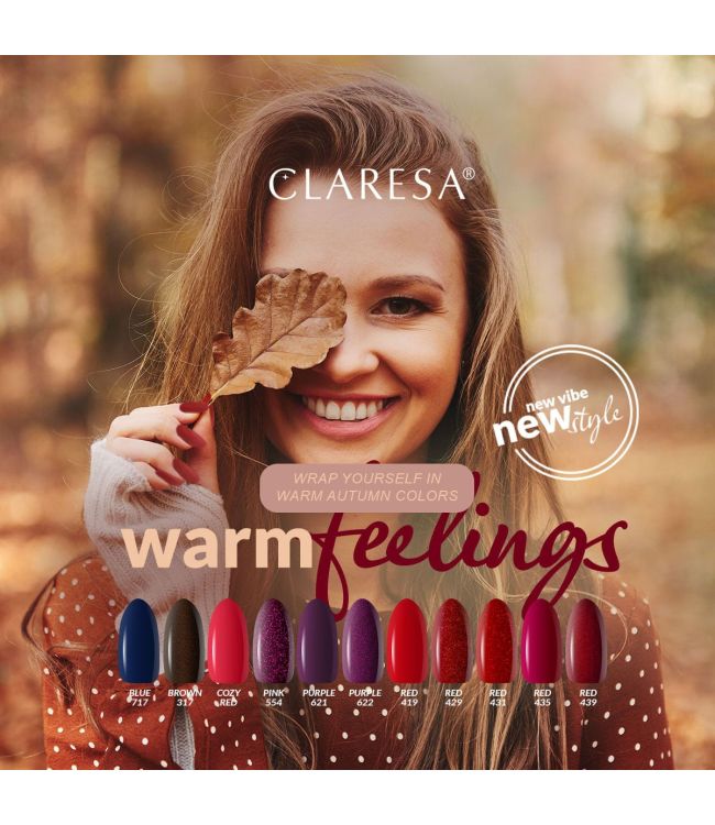 Claresa uv led gellak 5ml purple 621 warm feelings