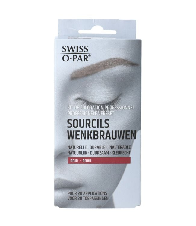Swiss o.par swiss o. par wenkbrauwverf set bruin