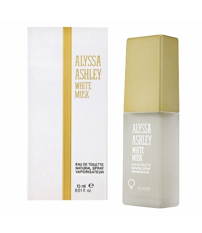 Alyssa ashley eau de toilette spray los white musk 15ml unisex