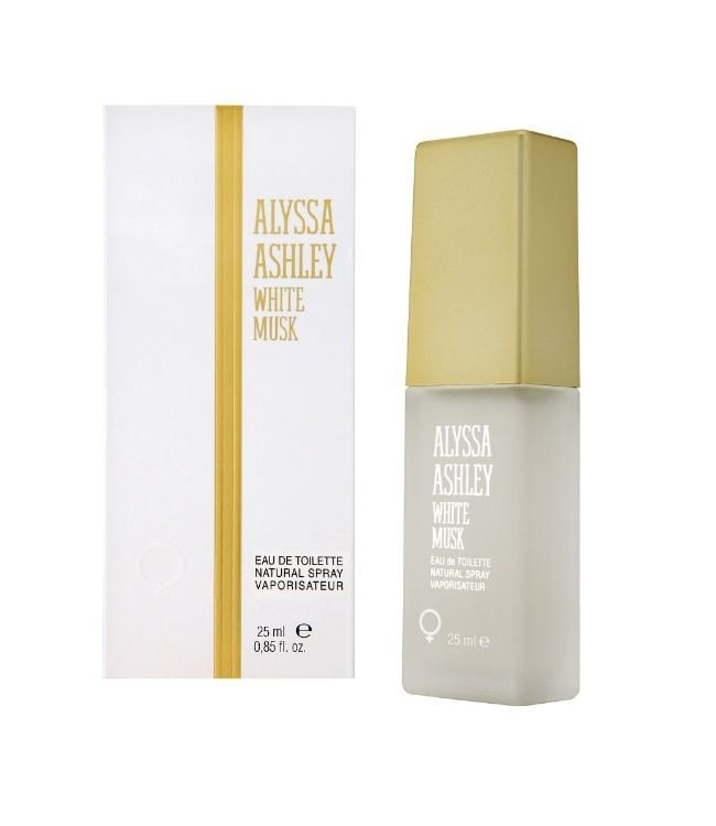 Alyssa ashley eau de toilette spray white musk 25ml unisex