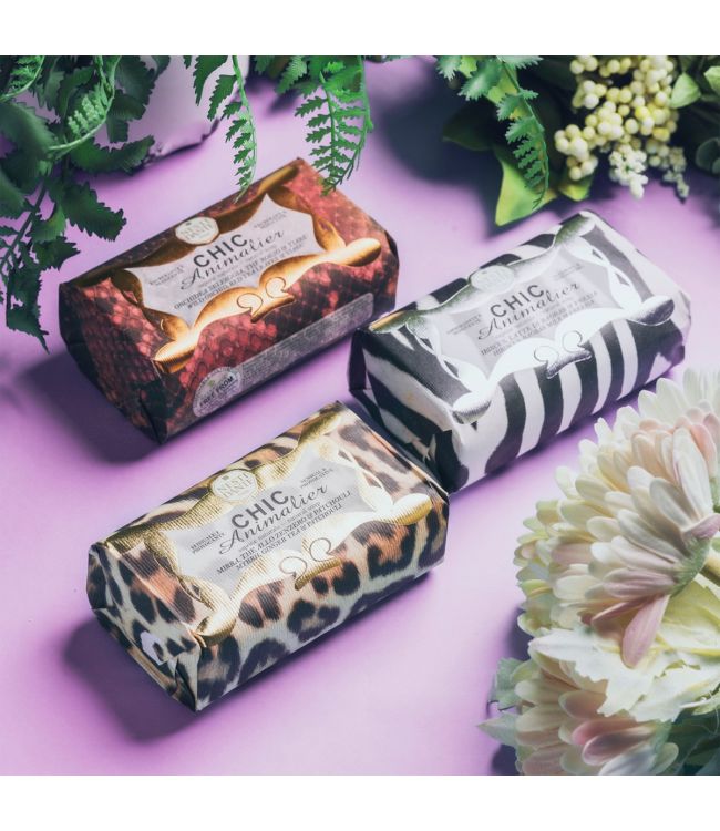 Nesti dante chic animalier hibiscus, baobab milk freesia zeep 250gr.