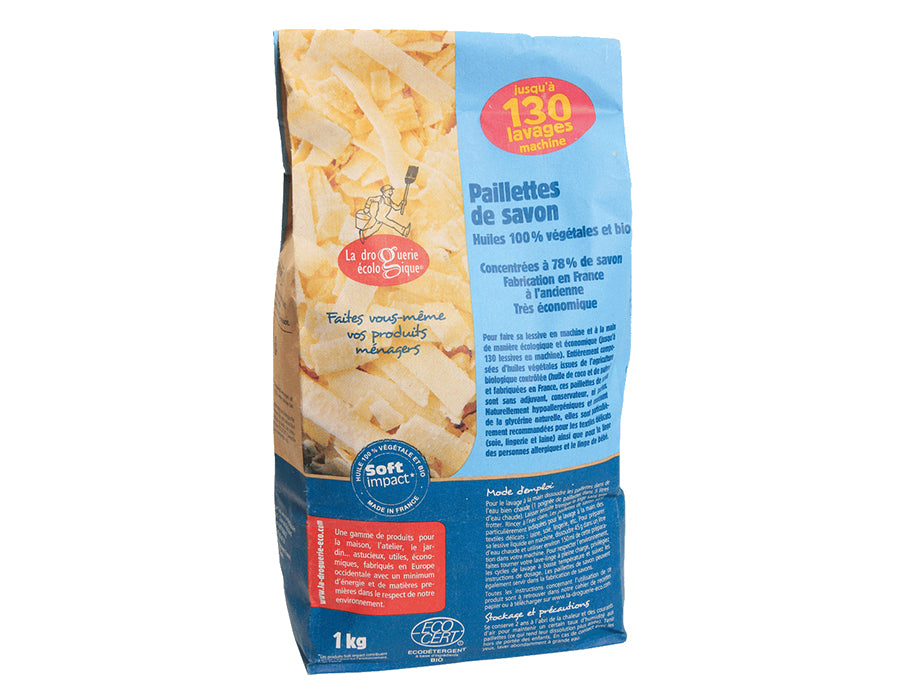 La droguerie ecologique zeepvlokken plantaardig - biologisch - 1kg
