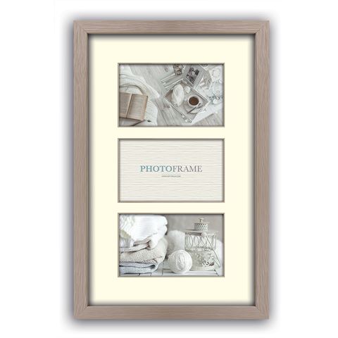 Zep fotolijst v33132 regent 2 taupe 3x 13x18 cm (27x49)
