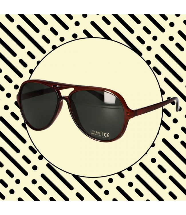 Spectrum zonnebril vintage piloot bruin dames