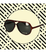 Spectrum zonnebril vintage piloot bruin dames