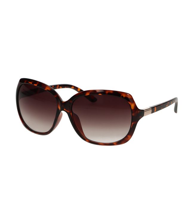 Spectrum zonnebril ovaal groot gradient bruin tortoise dames