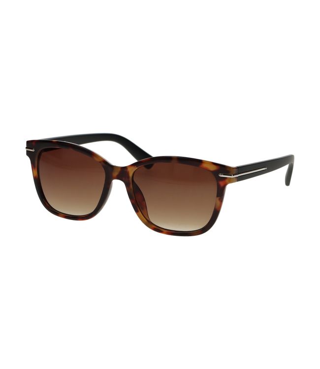 Spectrum zonnebril vierkant tortoise mat zwart dames