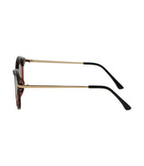 Spectrum zonnebril rond half tortoise zwart dames