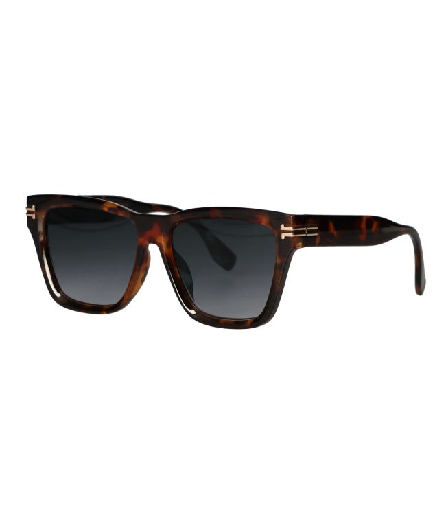Spectrum zonnebril vierkant tortoise smoke glas dames