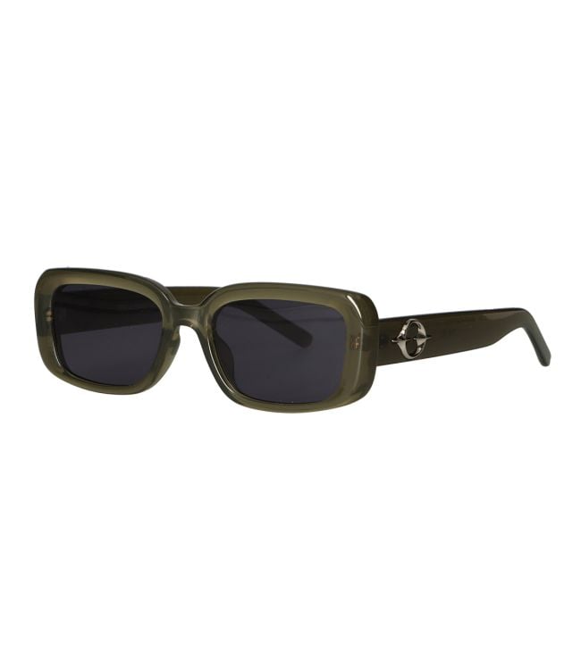 Spectrum zonnebril trendy rechhoek groen smoke glas dames