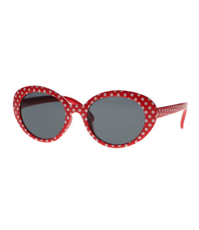 Spectrum zonnebril rood stippen smoke glas kids meisje