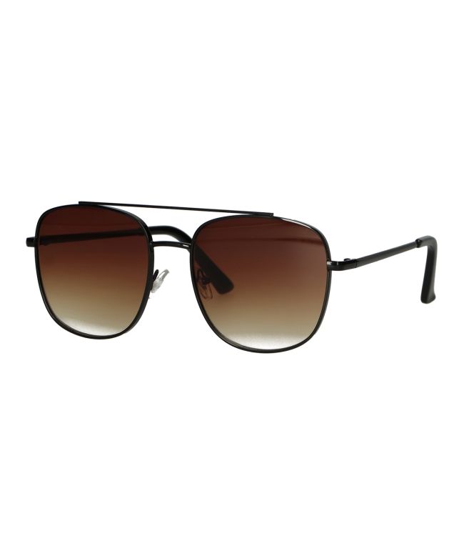 Spectrum zonnebril aviator zwart bruin glas heren