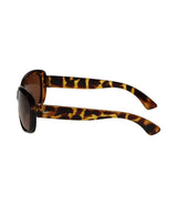 Spectrum polarized zonnebril ovaal tortoise bruin dames