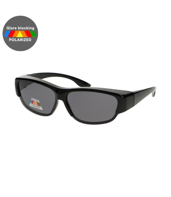 Spectrum polarized overzet zonnebril zwart