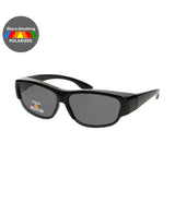 Spectrum polarized overzet zonnebril zwart