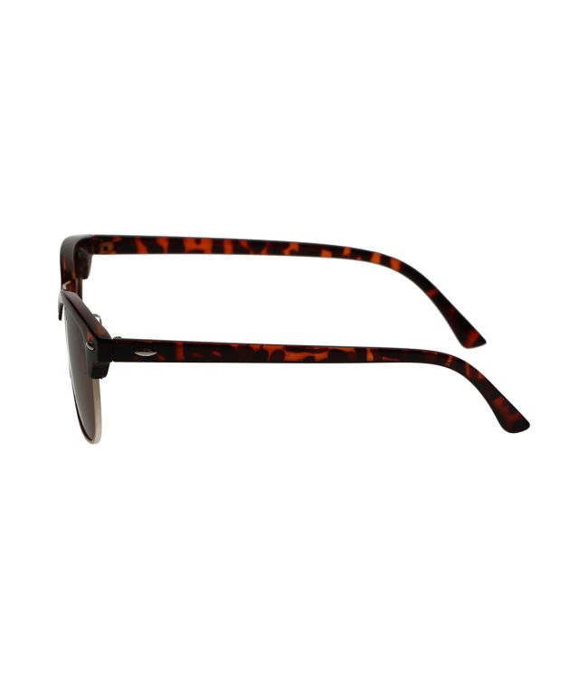 Spectrum polarized zonnebril club vierkant havana goud bruin unisex