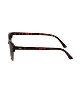 Spectrum polarized zonnebril club vierkant havana goud bruin unisex