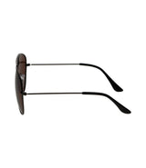 Spectrum polarized zonnebril piloot zwart bruin heren