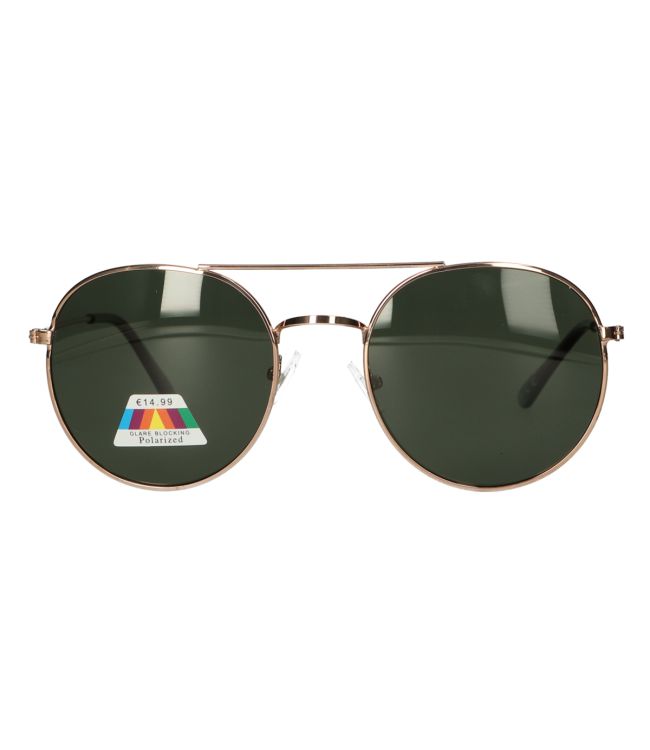 Spectrum polarized zonnebril piloot groen glas unisex
