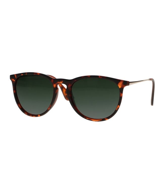 Spectrum zonnebril tortoise goud groen glas unisex