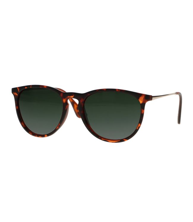 Spectrum zonnebril tortoise goud groen glas unisex
