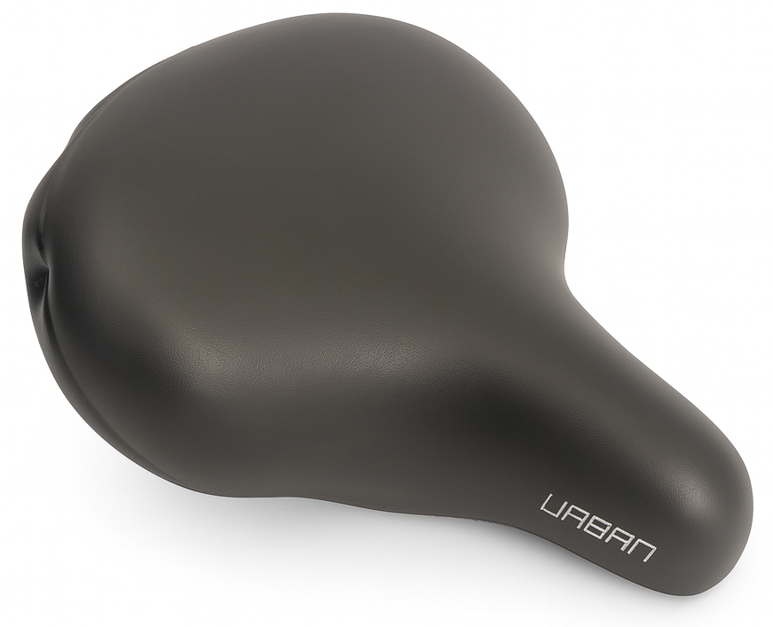 Edge fietszadel urban xl - zwart (op kaart)
