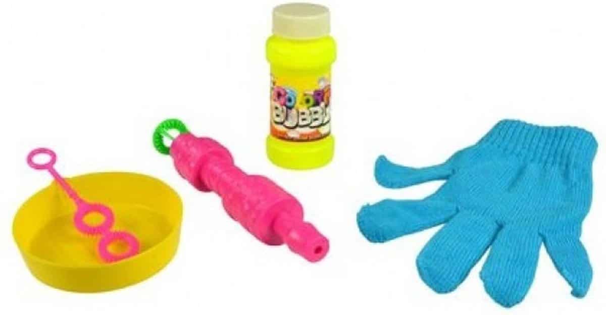 Jonotoys bellenblaas met handschoenen om te stuiteren met de bellen