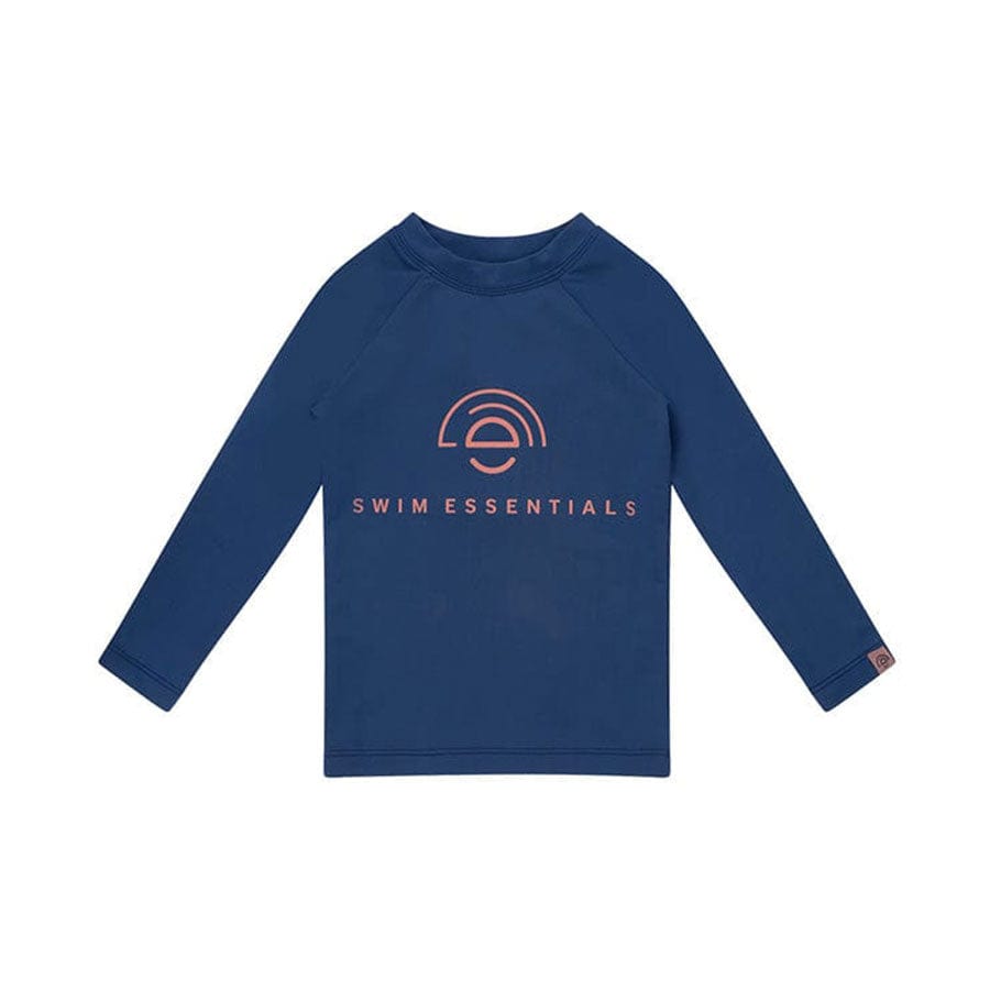 Zuivere tonen | donkerblauw uv zwemshirt met lange mouwen