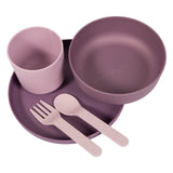 Bo Jungle Bo 5-delige Babyserviesset CPLA paars en roze