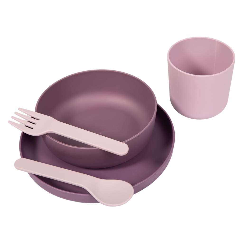 Bo Jungle Bo 5-delige Babyserviesset CPLA paars en roze