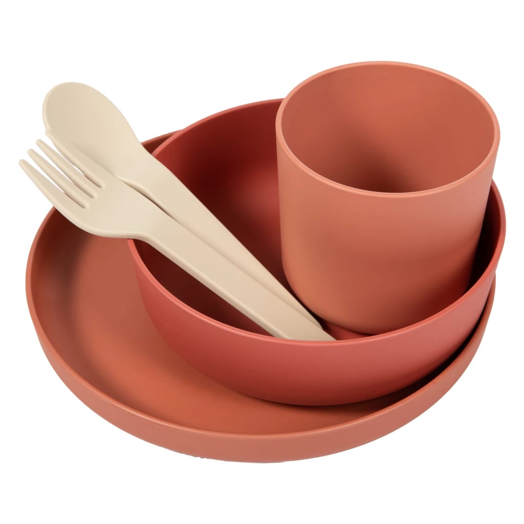 Bo Jungle Bo 5-delige Babyserviesset CPLA terracottakleurig