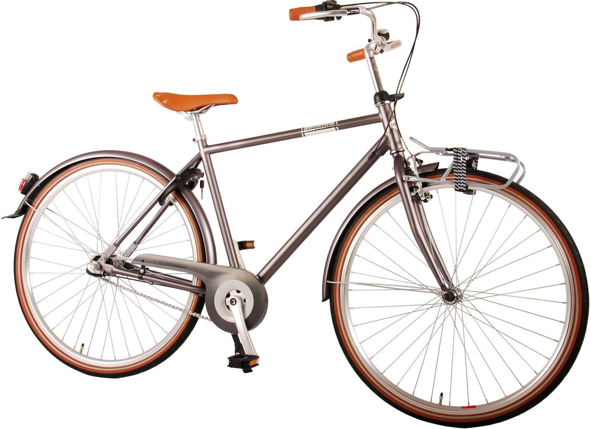 VOLARE Lifestyle Jongensfiets Tiener 48 cm lage zadelstandGrijs 3 versnellingen