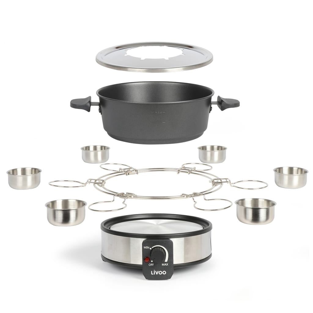 Livoo Livoo Fonduepan elektrisch 8-persoons 1,8 L 1000 W zwart