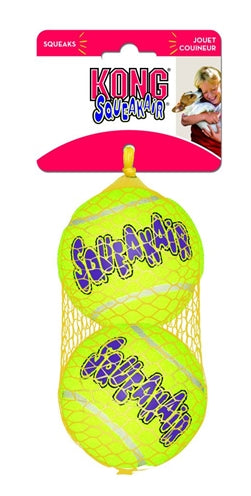 Kong Squeakair tennisbal geel met piep