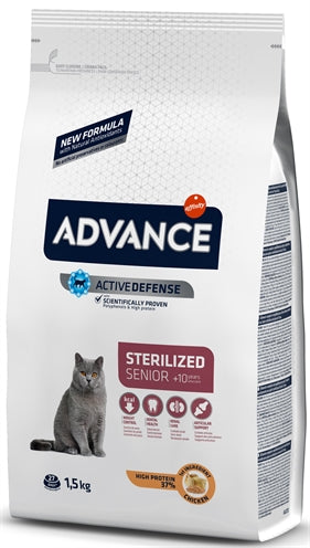 Advance Cat sterilized sensitive senior 10+