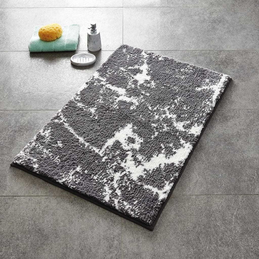 RIDDER RIDDER Badkamermat Marmor 90x60 cm grijs en wit