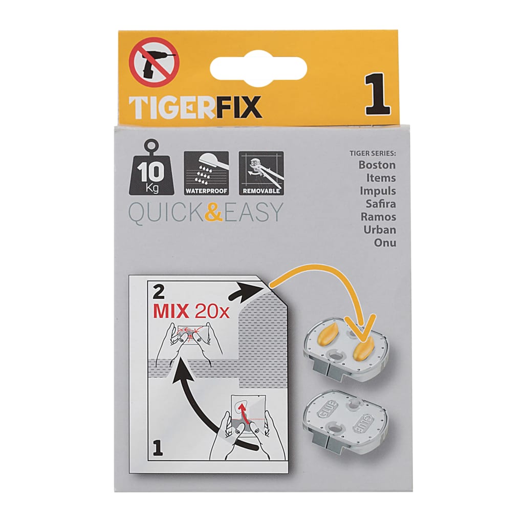 Tiger Tiger Bevestigingsmateriaal TigerFix Type 1 metaal 398730046