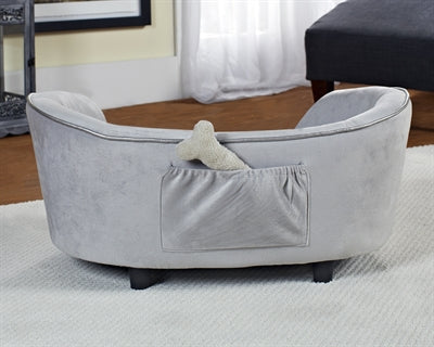 Enchanted pet Enchanted hondenmand sofa constantine zilverkleurig