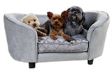 Enchanted pet Enchanted hondenmand sofa constantine zilverkleurig