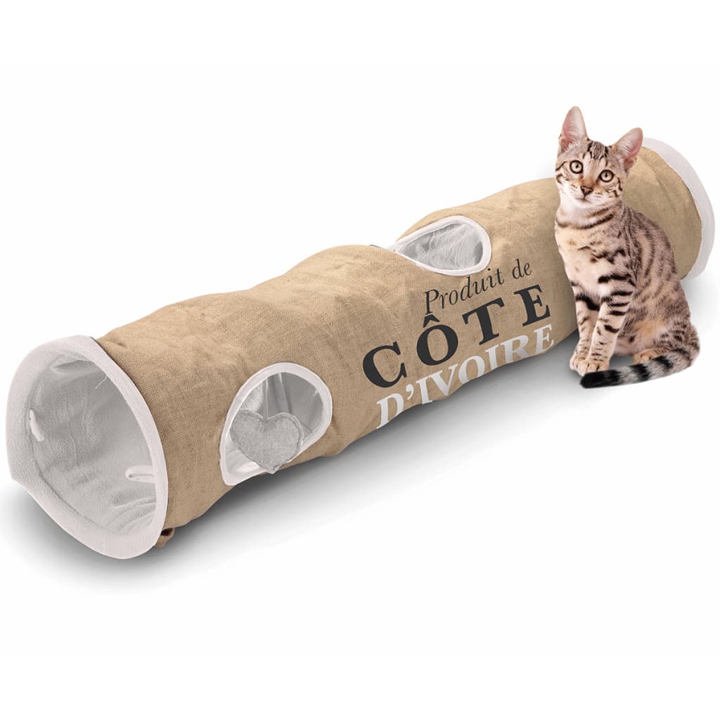 D D Kattentunnel Code d'Ivoire 25x120 cm bruin en wit 434 436448