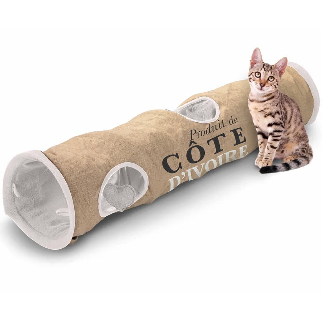 D D Kattentunnel Code d'Ivoire 25x120 cm bruin en wit 434 436448