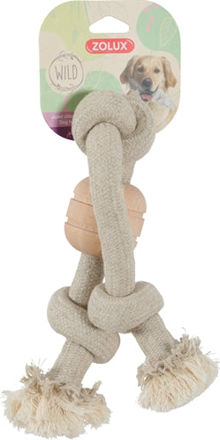 Zolux Wild mix touw met hout 3 knoop