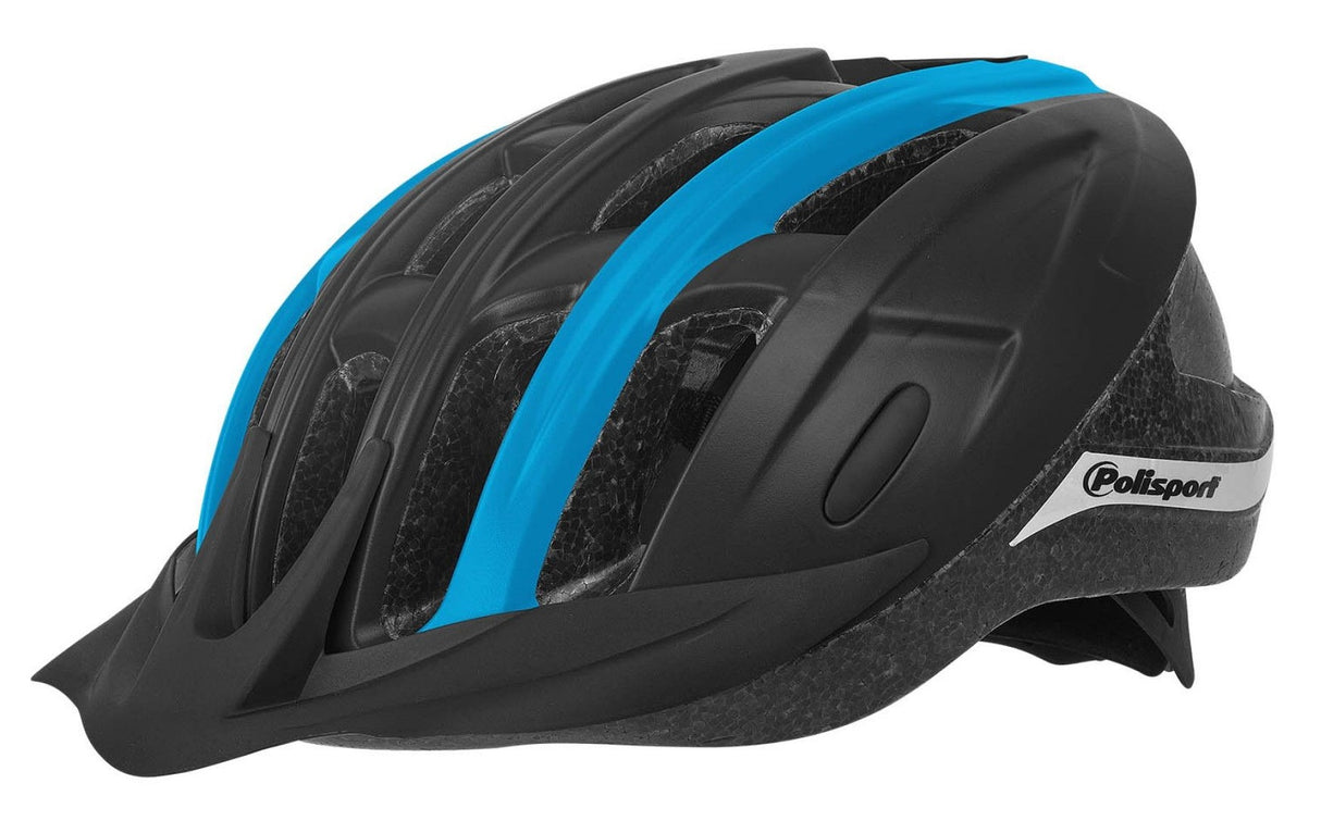 Polisport ride in fietshelm l 58-62cm zwart Blauww