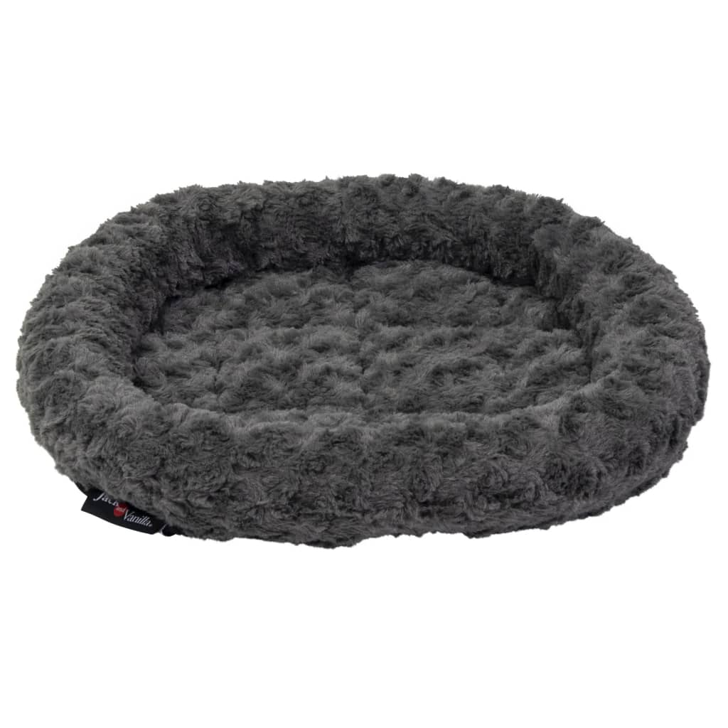 Jack and Vanilla Jack and Vanilla Huisdierenmand Softy XS 45x40x7 cm rosette grijs